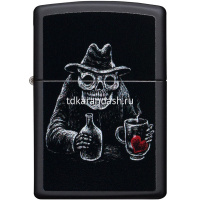 Зажигалка "Bar Skull Design" 38x13x57мм латунь/сталь, чёрная, матовая 49254/59774 от магазина "Карандаш"