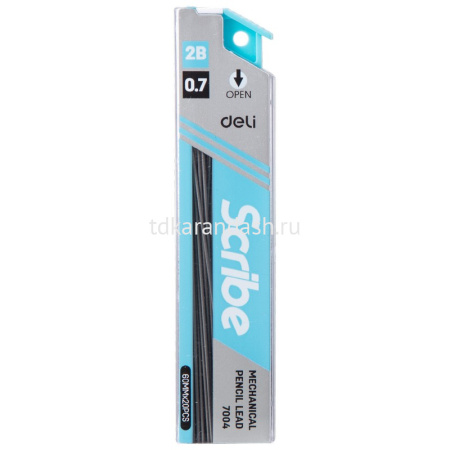 Стержни д/автомат. карандаша 0,7мм 2B (20шт) E7004 от магазина "Карандаш"