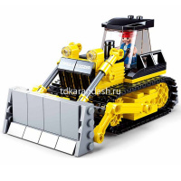 Конструктор "Город. Бульдозер" 231 деталь 23х28х5,5см пластик (1 фигурка) M38-B0802 от магазина "Карандаш"