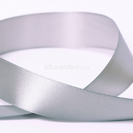 Лента упаковочная атласная 2,5см х 5,4м серая №059 AL-25P от магазина "Карандаш"