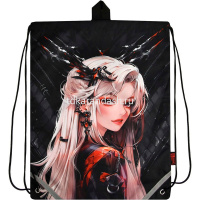 Сумка для сменной обуви "Девушка панк" 48х36см 1 отделение, сублимационная печать 69070 от магазина "Карандаш"