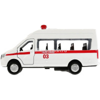 Картинка Машина "ГАЗель Next. Скорая помощь" белая, инерционная, металл 12см (открывающиеся двери) от магазина "Карандаш" Машина "ГАЗель Next. Скорая помощь" белая, инерционная, металл 12см (открывающиеся двери) от магазина "Карандаш"