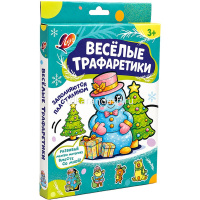 Набор для лепки "Весёлые трафаретики. Снеговик" 24х17см 36С 2414-08 от магазина "Карандаш"