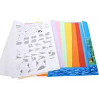 Набор бумаги для оригами и аппликации А4 10цв 10л "Забавная Панда" тонированный двухсторонний ПО-918 от магазина "Карандаш"