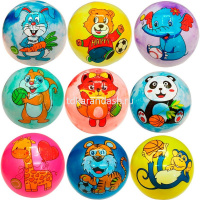 Мяч 21см 70гр. PVC "Животные" ассорти 2039-828 от магазина "Карандаш"