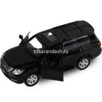 Машина "Lexus LX570" черная, инерционная, металл 17,5см (свет, звук, откр.двери) JB1200169 от магазина "Карандаш"