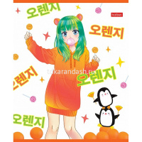 Тетрадь А5 48л клетка "Девочки-апельсинки" на скобе 5 дизайнов 082606 от магазина "Карандаш"