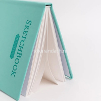 Скетчбук 14х14см 40л 180г/м2 "Bristol Touch" на резинке, твердая обложка, мятный 401234 от магазина "Карандаш"