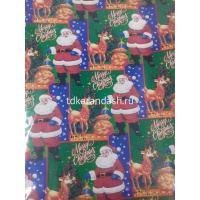 Бумага упаковочная 70см х 1м "Новый год", ассорти Y8957-19 от магазина "Карандаш"