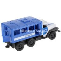 Картинка Машина "Урал. Будка Полиция" инерционная, металл 12см (открывающиеся двери) SB-16-51-A-WB от магазина "Карандаш" Машина "Урал. Будка Полиция" инерционная, металл 12см (открывающиеся двери) SB-16-51-A-WB от магазина "Карандаш"