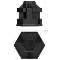 Набор настольный "Office Classic" 15х15,5х15см 12 предметов, вращающийся, пластик, черный 12 от магазина "Карандаш"