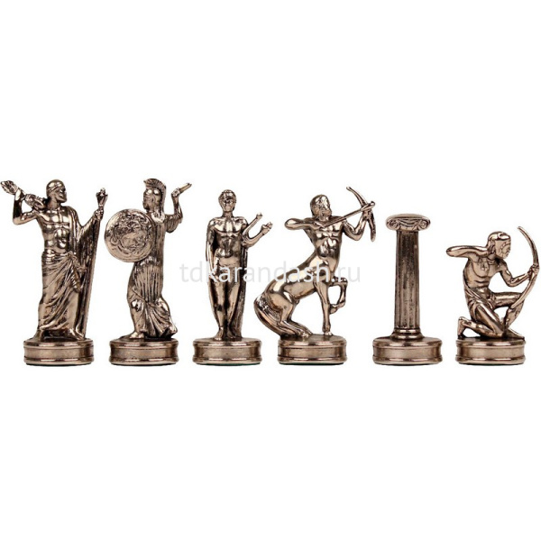 Шахматный набор "Битва Титанов" 36х36см дерево/металл (фигуры золото/серебро) MP-S-18-36-BLU от магазина "Карандаш"