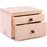 Заготовка для декорирования "Комод с 2-мя ящиками" 20х15х14см сосна ВД-1091 от магазина "Карандаш"