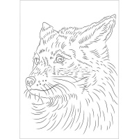 Папка д/акварельных набросков "Животные" А4 10л акварельная бумага 200г/м2 Р-2048 от магазина "Карандаш"