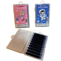 Набор картриджей для перьевой ручки 10шт/уп. синие CR-200/11736-24 от магазина "Карандаш"