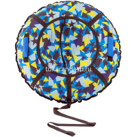 Санки-ватрушка 90см "Звездные осколки"  ткань Оксфорд, верх-400г/м, низ-550г/м от магазина "Карандаш"