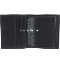 Чехол для кредитных карт "Black Square" 9х10х2см, 8 отделений, черный натуральная кожа PP1518B3R/N от магазина "Карандаш"