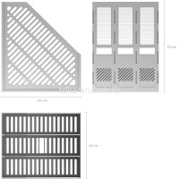 Лоток д/бумаг вертикальный 3 отделения 255х215х293мм "Classic" сборный серый 13097 от магазина "Карандаш"