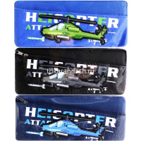 Пенал "Вертолеты" 21х9х6,5см прямоугольный, 1 отделение, 2 кармана, текстиль/кожзам, 3 цвета DB23195 от магазина "Карандаш"