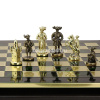 Шахматный набор "Рыцари Средневековья" 44х44см дерево/металл (фигуры золото/бронза) MP-S-12-C-44-GRE от магазина "Карандаш"