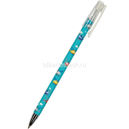 Ручка шариковая "HappyWrite. Вертолетики" 0,5мм синяя 20-0215/25