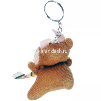 Брелок меховой "Бык с шарфом" 6см 4 цвета Б01 от магазина "Карандаш"