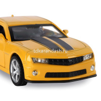 Машина "Chevrolet Camaro" желтая, инерционная, металл 17,5см (свет, звук, откр.двери) JB1200137 от магазина "Карандаш"