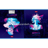 Тетрадь А5 96л клетка "Ассорти" на скобе двойная обложка, 5 дизайнов 96Тд5В1/055332 от магазина "Карандаш"