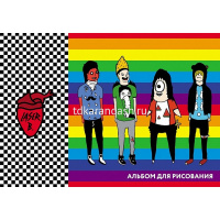 Альбом для рисования А4 30л "Лазер Би" на скобе 5 дизайнов 30А4В/071435 от магазина "Карандаш"