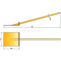 Лопатка детская 72см дерево 02003 от магазина "Карандаш"