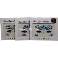 Наклейки Стразы для лица 17,5х14,5см 3 вида 11103-24 от магазина "Карандаш"