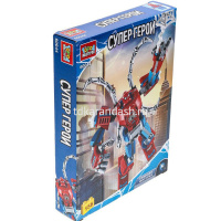 Конструктор "Супергерои" 156 деталей 27х20х5см пластик 60044-ZH от магазина "Карандаш"