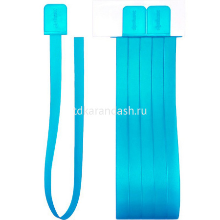 Набор закладок самоклеящихся 6 шт/уп 1,2х37,6см матово-голубые 2921/6-127 от магазина "Карандаш"