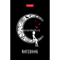 Блокнот А7 48л "W-wednesday" клетка, склейка, 3-х цветный блок, 5 дизайнов 083530 от магазина "Карандаш"