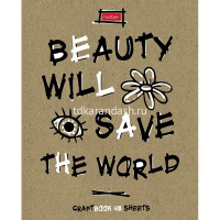 Тетрадь А5 48л клетка "CraftBook" на скобе крафт 5 дизайнов 48Т5В1/066264 от магазина "Карандаш"