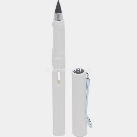 Карандаш вечный чернографитный с ластиком, корпус серый l-140мм, d-12мм 11765-24 от магазина "Карандаш"