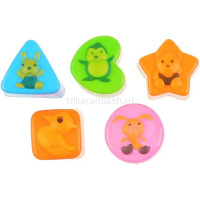 Каталка-сортер "Слоник" 19х13см на веревке, пластик (5 деталей) T536-D5322/6213 от магазина "Карандаш"