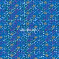 Набор цветной бумаги 29х29см 12л "Сердечки" №12 двухсторонняя 2-056/12 от магазина "Карандаш"