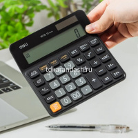 Калькулятор 12 разрядов 129х129х26,5мм черный EM110 от магазина "Карандаш"