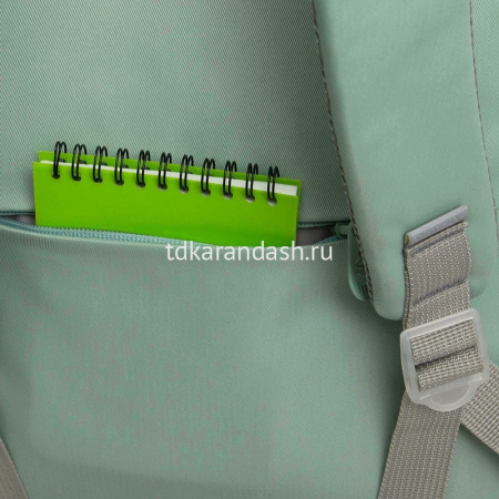 Рюкзак 29х40х18см, 600гр, 2 отделения, 4 кармана, мятный RD-540-2/3 от магазина "Карандаш"