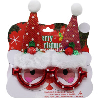 Очки "Новогодние колпаки" 14х16см 2 цвета Y9885-24 от магазина "Карандаш"