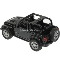 Машина "Jeep Wrangler Rubicon" черная, инерционная, металл 11см (открывающиеся двери) RUBICON3D-12-B от магазина "Карандаш"