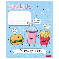 Тетрадь А5 24л клетка "Пришла еда" на скобе 5 дизайнов 24Т5В1/068344 от магазина "Карандаш"