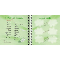 Анкета д/девочек с наклейками А5 64л "Девочка с книгой" 7БЦ на спирали 64Кц5нгр_27587/075161 от магазина "Карандаш"