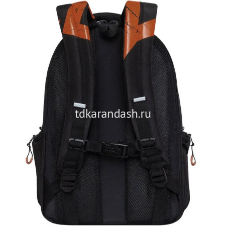 Рюкзак 32х42х22см, 1100гр, 2 отделения, 4 кармана, черный/терракот RU-423-14/9 от магазина "Карандаш"