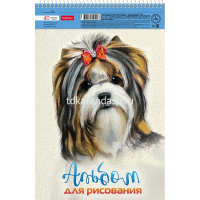 Альбом для рисования А4 40л "Глазки, ушки, носик" на спирали перфорация на отрыв 4 дизайна 079780 от магазина "Карандаш"