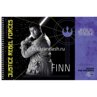 Альбом для рисования А4 40л "Звездные войны" на спирали, перфорация на отрыв 40А4Всп/056966 от магазина "Карандаш"