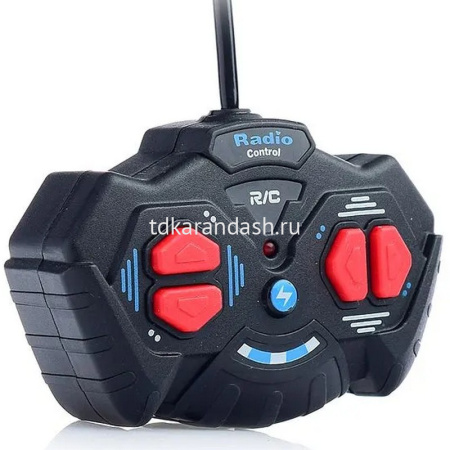 Трактор с прицепом р/у 42х9х11см с аккумулятором, пластик (свет) XD625-5A от магазина "Карандаш"