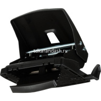 Дырокол "Essentials Metal" 30л 2-отв, d-5,5мм, с линейкой, металл, черный 403411 от магазина "Карандаш"