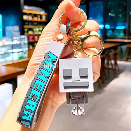 Брелок Герои Minecraft. Вид №1 6х3,5см с карабином, пвх/металл 4 вида M-2444 от магазина "Карандаш"